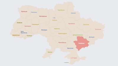 Третє місце за кількістю тривог у 2022 та перші тривоги нового року на Запоріжжі