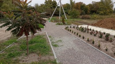 Родина облаштовує парк у Полтаві Родина облаштовує парк у Полтаві