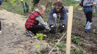 У львівському парку "Високий Замок" висадили понад 400 дерев У львівському парку "Високий Замок" висадили понад 400 дерев
