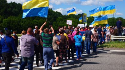 Поліція відкрила провадження за фактом перекриття руху на автодорозі "Київ-Одеса"