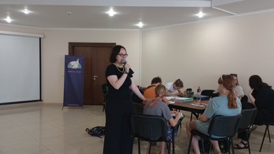 Координаторка табору для дітей-переселенців Ольга Макар Координаторка табору для дітей-переселенців Ольга Макар