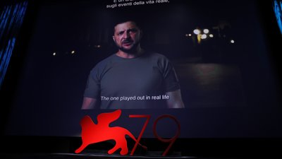 "Примітивний сюжет" та імена загиблих замість титр фільму — Звернення Зеленського під час Венеціанського кінофестивалю