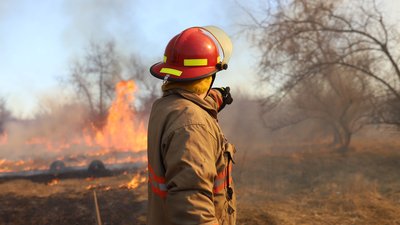 У Дніпрі загасили загоряння на трьох гектарах сухостою