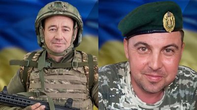 Полеглі військові Микола Велікжанін та Руслан Мойсюк