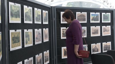 У палаці Потоцьких Івано-Франківська презентували виставку репродукцій давніх поштівок Станиславова 1897-1939 років