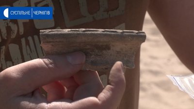 Фрагмент горщика знайдений на вулиці Київській у Чернігові
