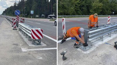 Житомир, демпферна система огородження, дорога, Служба відновлення, 22 серпня 2025 року