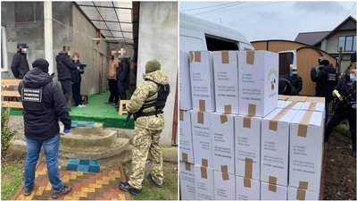 У закарпатця на подвір'ї правоохоронці виявили мікроавтобус із 100 ящиків сигарет У закарпатця на подвір'ї правоохоронці виявили мікроавтобус із 100 ящиків сигарет