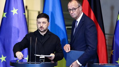 Фрідріх Мерц і Володимир Зеленський