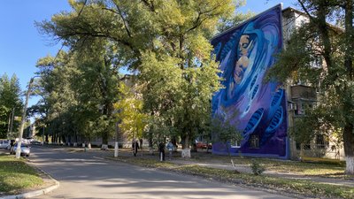 В Авдіївці створюють алею муралів
