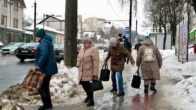У Тернополі через ожеледицю травмувалися люди, 27 січня 2026 року  