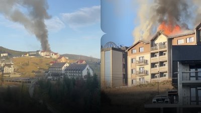 Пожежа готелю у Буковелі