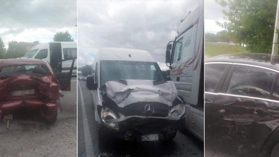 На Хмельниччині поліцейські встановлюють обставини ДТП за участю трьох автомобілів