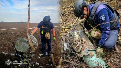 Ракета у Прилуцькому районі: піротехніки ДСНС знешкодили бойові частини ракети Х-101