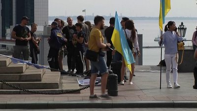 В Одесі пройшла акція на підтримку української мови В Одесі пройшла акція на підтримку української мови