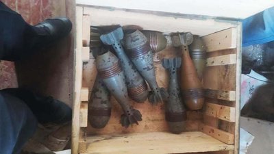 На Чернігівщині знайшли два сховки з покинутими російськими військами боєприпасами