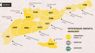 COVID-19 на Буковині: карта COVID-19 на Буковині: карта