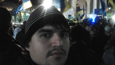 Дмитро Сінченко на Київському Майдані Дмитро Сінченко на Київському Майдані