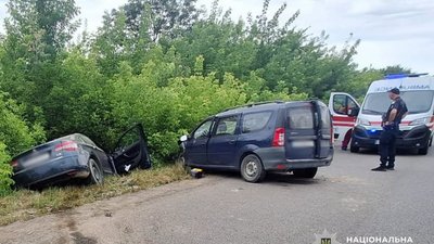 Фото з місця аварії, яка трапилася у Мамаївцях
