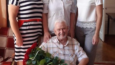 На цьому фото Богдан Городенчук із колегами відзначав своє 80-річчя На цьому фото Богдан Городенчук із колегами відзначав своє 80-річчя