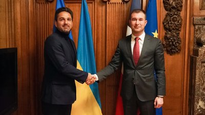 Олександр Ломако та мер Реймса Арно Робіне Олександр Ломако та мер Реймса Арно Робіне