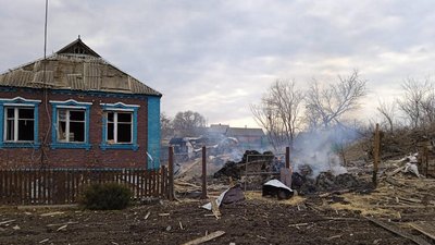 Росіяни обстріляли село Григорівка на Харківщині: зафіксували понад 60 влучань Росіяни обстріляли село Григорівка на Харківщині: зафіксували понад 60 влучань