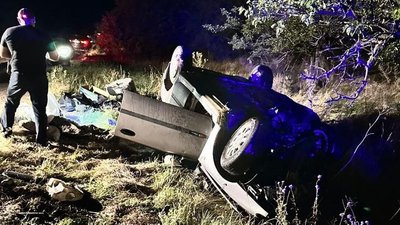 Місце ДТП на автодорозі у Миколаївському районі