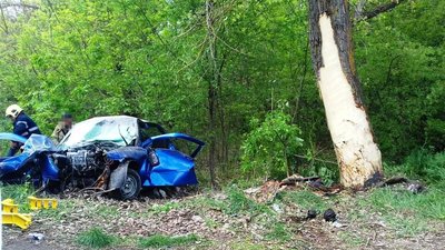 Автівка в'їхала в дерево: на Вінниччині в аварії загинула жінка