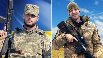 Загиблі військові Руслан Харюк та Юрій Омельчак