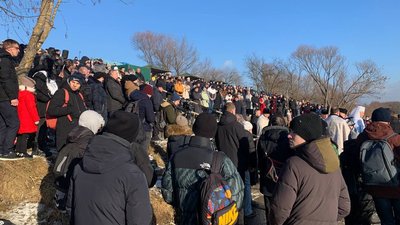 В Івано-Франківську на Бистриці Надвірнянській освятили воду В Івано-Франківську на Бистриці Надвірнянській освятили воду