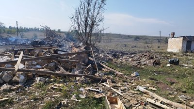 Наслідки влучання безпілотниками в Барвінківській громаді