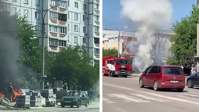 У Черкасах під час стоянки загорілося авто