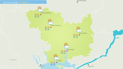 Метеорологи обіцяють до кінця тижня на Миколаївщині теплу погоду Метеорологи обіцяють до кінця тижня на Миколаївщині теплу погоду