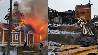 В церкві, яка згоріла рік тому на Різдво на Кіровоградщині, провели богослужіння В церкві, яка згоріла рік тому на Різдво на Кіровоградщині, провели богослужіння
