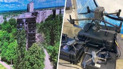 Військові та експерти за допомогою безпілотників збирають кадри руйнувань на Харківщині