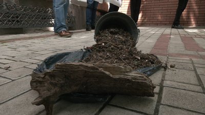 Темнівську колонію на Харківщині пікетували через забруднення річку Темнівську колонію на Харківщині пікетували через забруднення річку