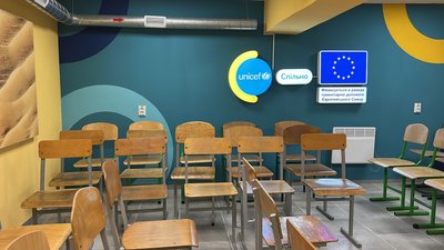 Одне з укриттів у навчальному закладі Миколаївщини