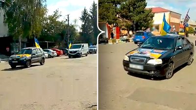 У громаді на Кіровоградщині відбувся автопробіг до Дня захисників та захисниць України