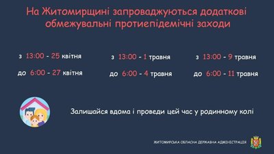 На Житомирщині ввели додаткові обмеження на час поминальних днів На Житомирщині ввели додаткові обмеження на час поминальних днів