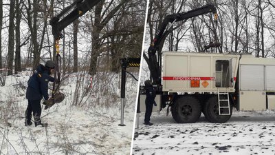 На Харківщині у лісосмузі знайшли авіаційну бомбу часів Другої світової війни