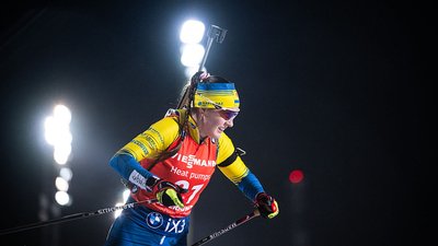 Олександра Меркушина на першому етапі Кубка світу з біатлону