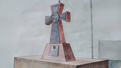 Ескіз пам'ятника воїнам АТО/ООС створений Тетяною Климюк Ескіз пам'ятника воїнам АТО/ООС створений Тетяною Климюк
