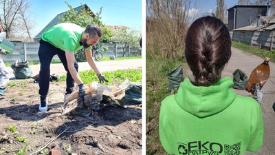 "Таке відчуття, що сміття не меншає": у Черкасах екоактивісти прибирали біля пляжу