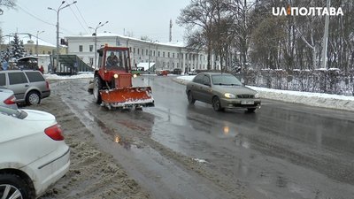 На Полтавщині за добу випало близько 6 сантиметрів снігу