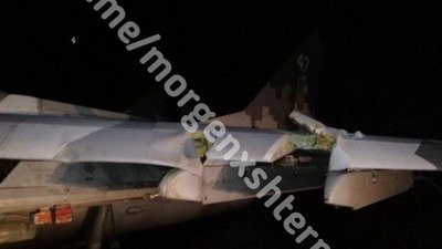 На Запоріжжі здійснив аварійну посадку МіГ-29 На Запоріжжі здійснив аварійну посадку МіГ-29
