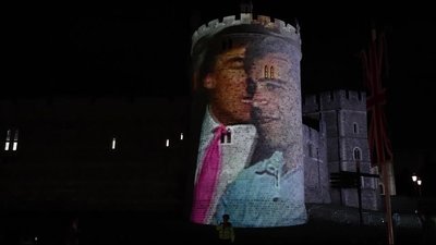 Зображення Трампа та Епштейна