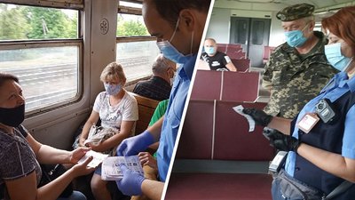 В електричках на Харківщині перевіряють дотримання маскового режиму