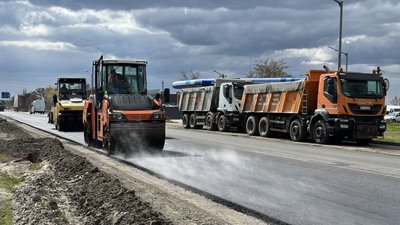 Ремонт автодороги