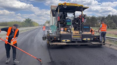 ремонт дороги, дорожні роботи, траса Н-31 Дніпро—Царичанка—Кобеляки—Решетилівка
