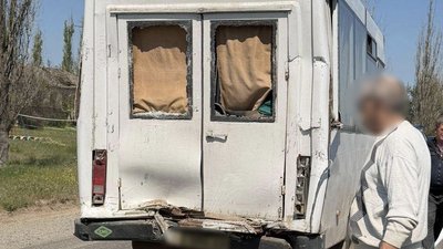 Пошкоджене маршрутне таксі